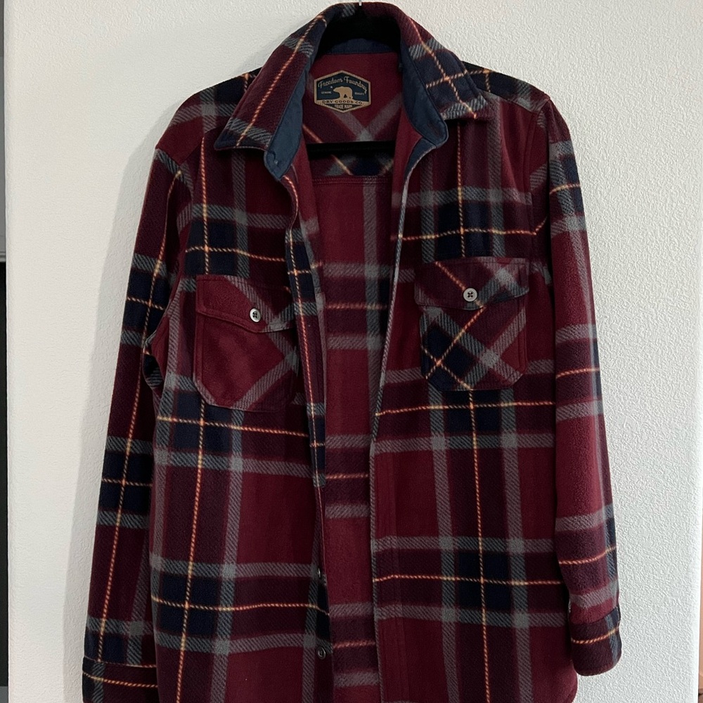 Freedom Foundry Plaid Fleece Button Up